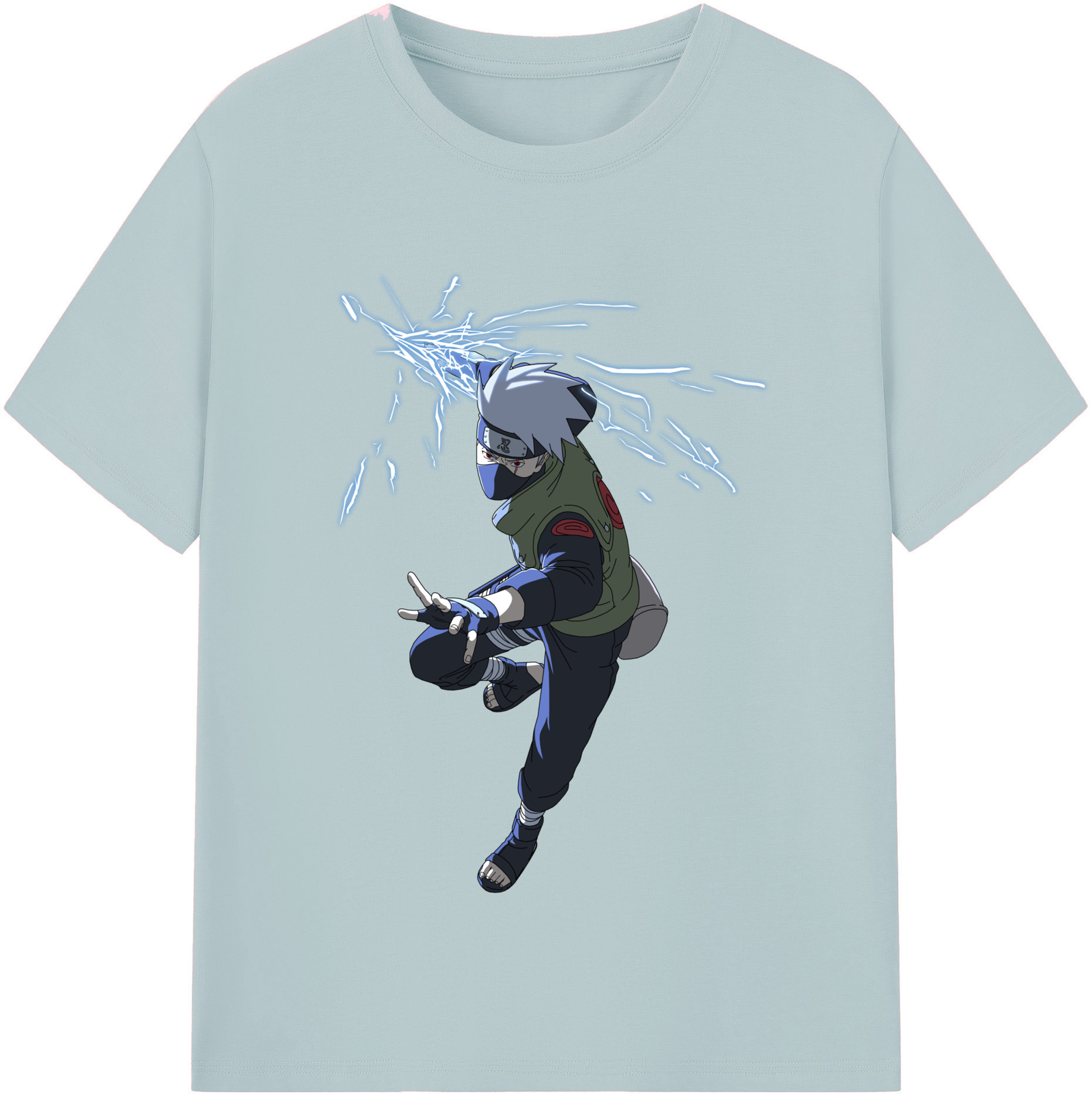 （画像用） NARUTO -ナルト- はたけ カカシ Hatake Kakashi 綿100％半袖Tシャツ（フロントプリント）